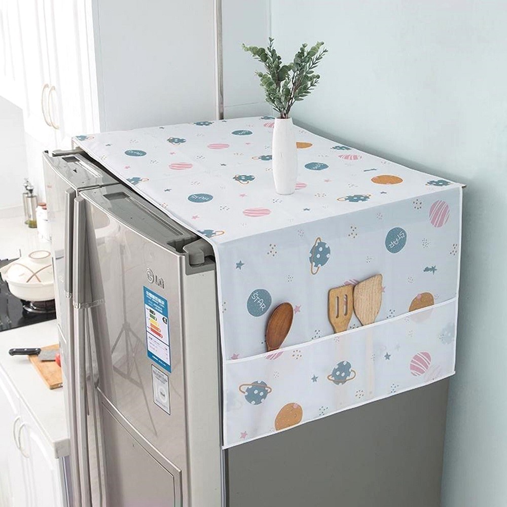 Freeze cover (Double Door), Refrigerator Dust Proof Cover, Fridge Top Cloth